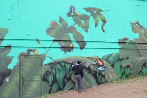 Exposition de graff à la médiathèque de Vandoeuvre
